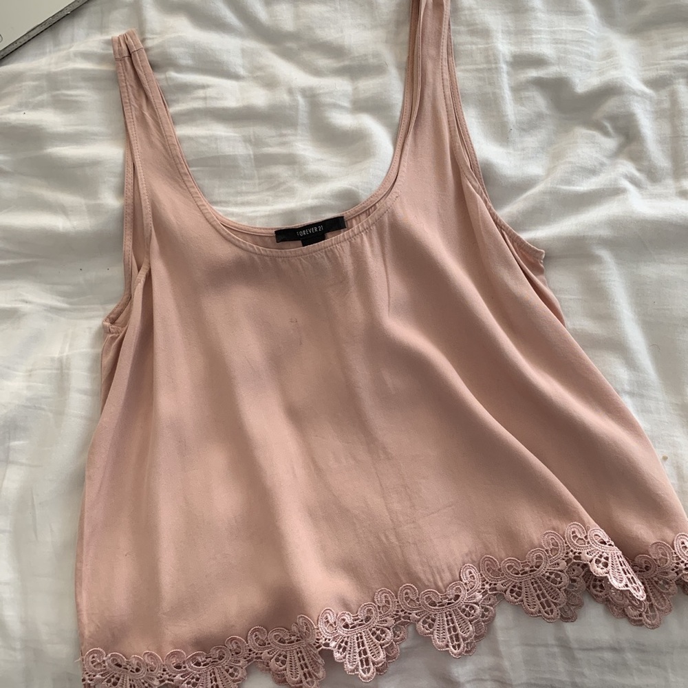 Pink Woven Tank
